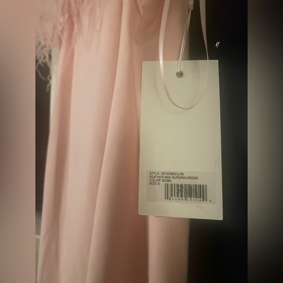 LIKELY Feather Midi Aurora Dress sz 8 - Picture 5 of 5